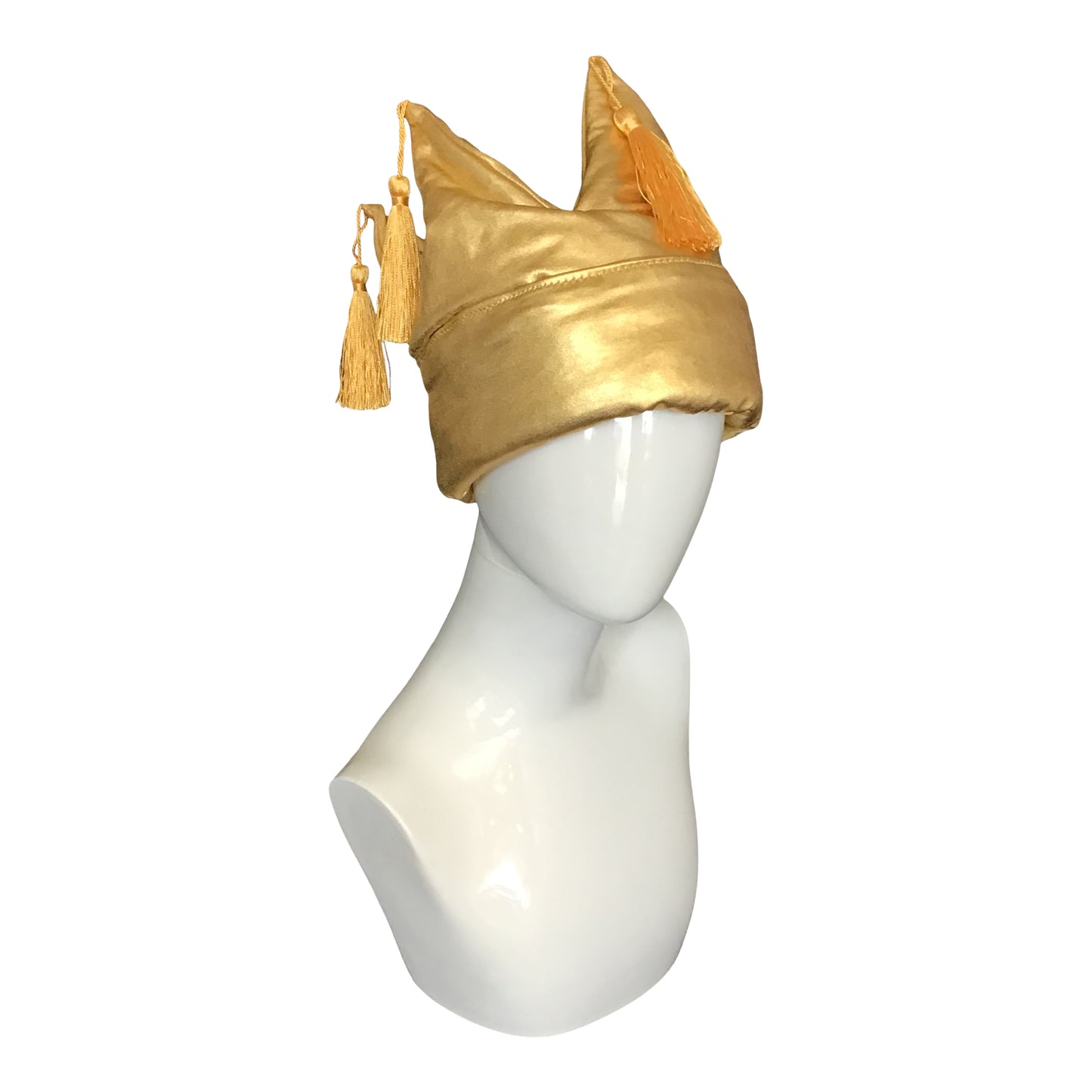 Convertable Royal Toque Puffer Crown in Gold stretch