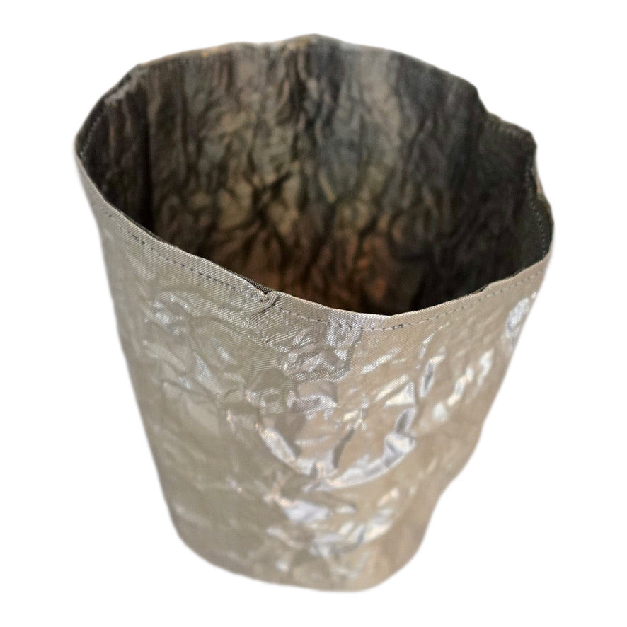 Morphy Metallic silver silk arm cuff