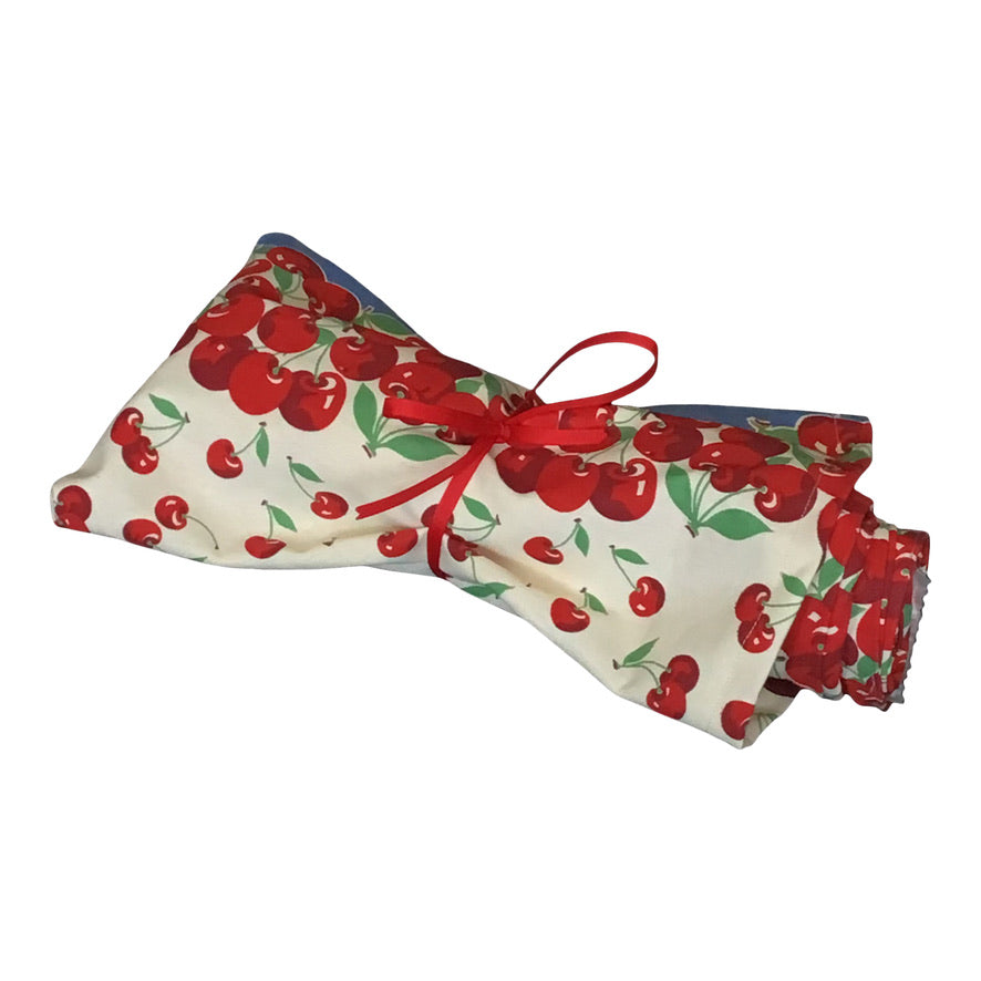 Caftan cotton print in retro cherry