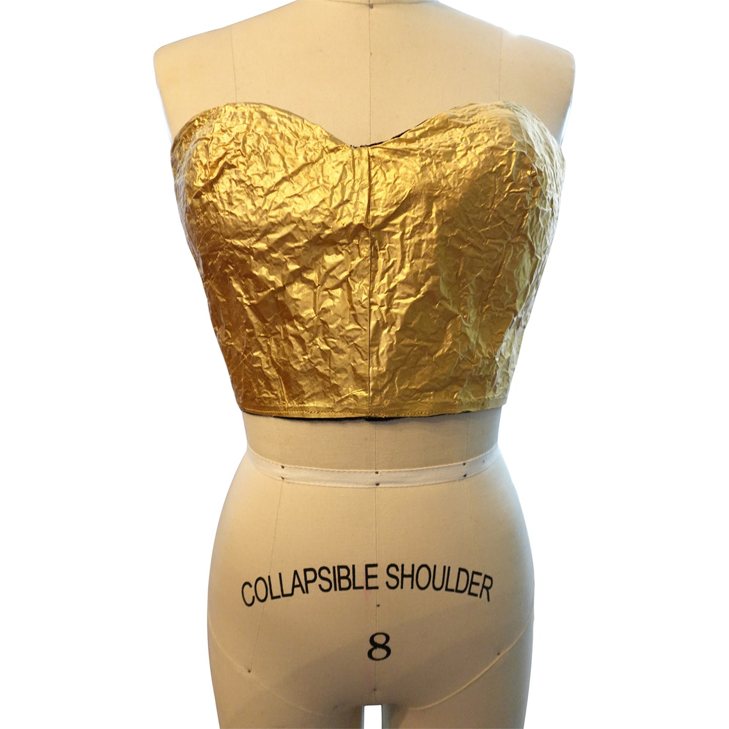 Morphy Bustier vest in Velvet and metallic silk shantung
