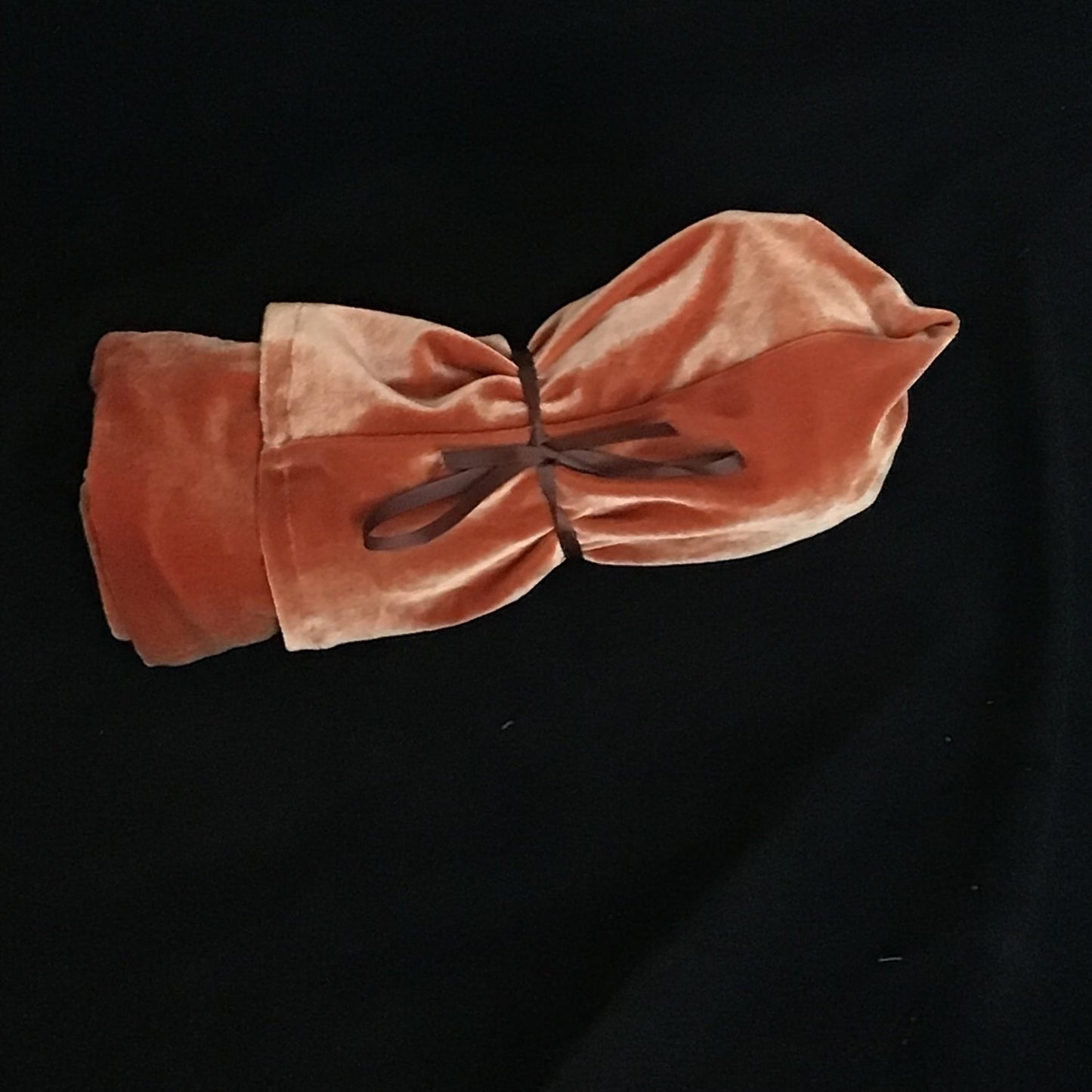 Stretch Velvet in Pumpkin slightly irregular