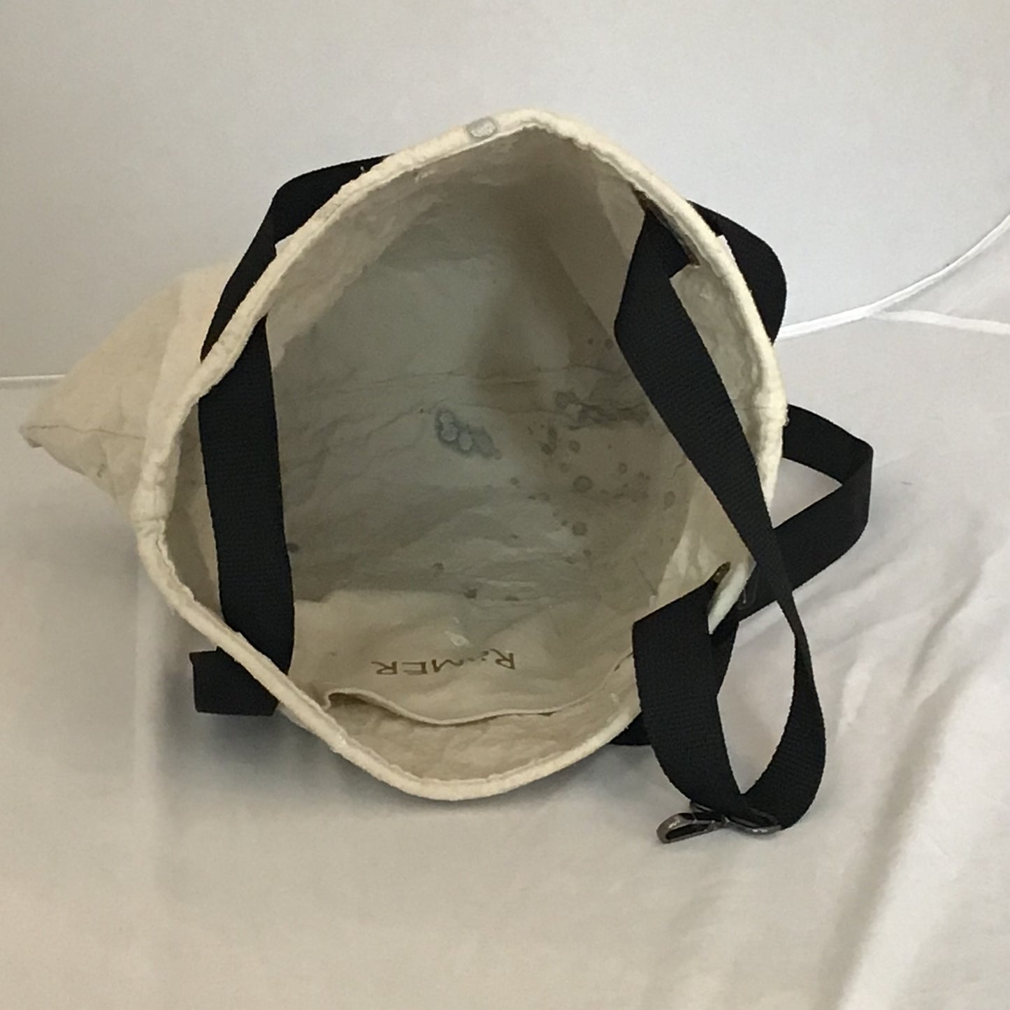 Morphy Upcycled Painter Drop Cloth NYC Subway Adjustable Strap Messenger Bag