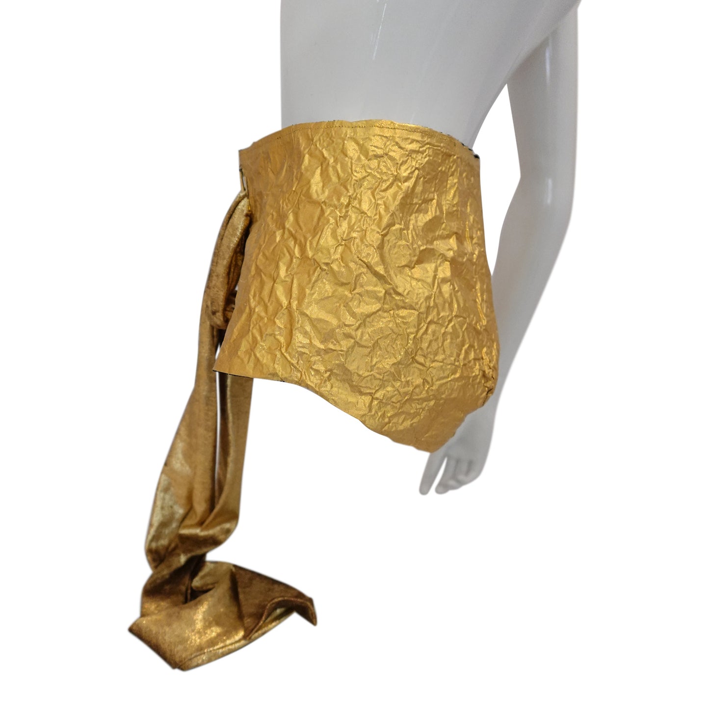 Morphy Bustier vest in Velvet and metallic silk shantung