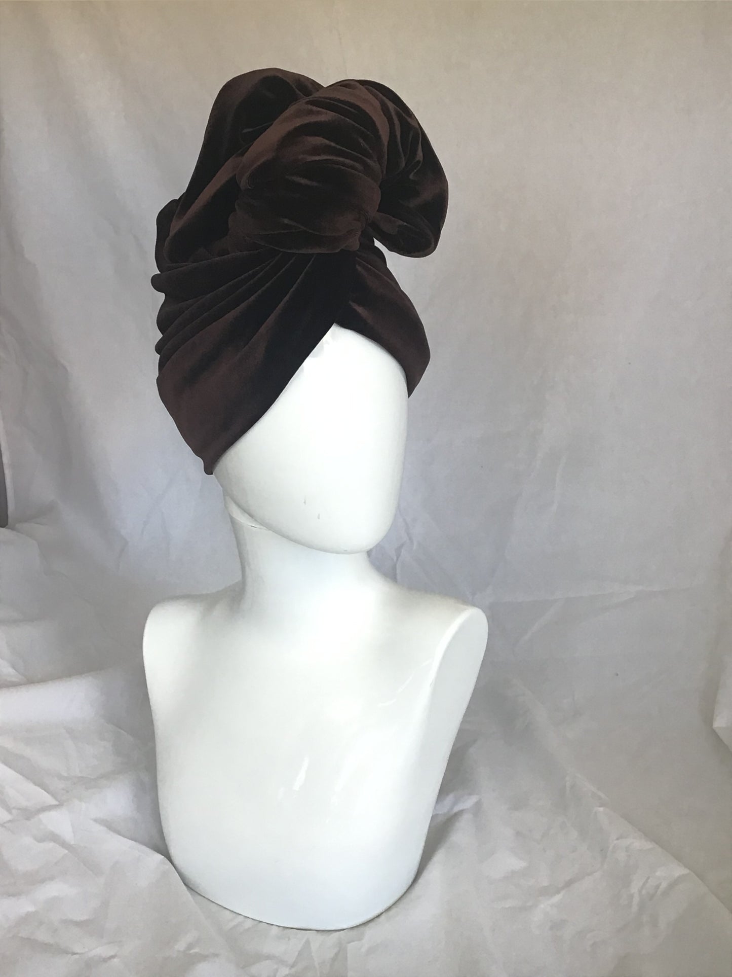 Velvet Twisturban in chocolate