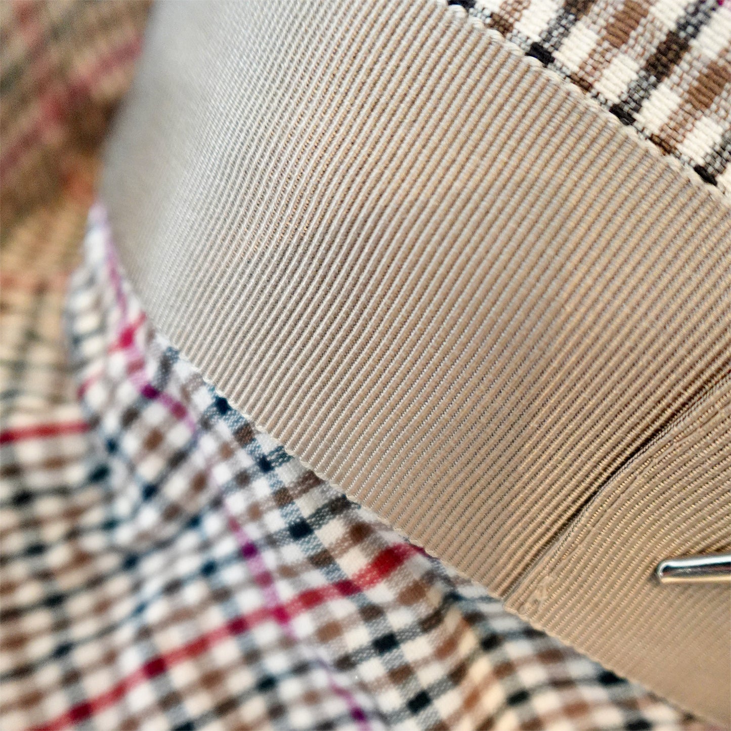 Morphy Moldable Plaid Deep Cuff Trilby fedora