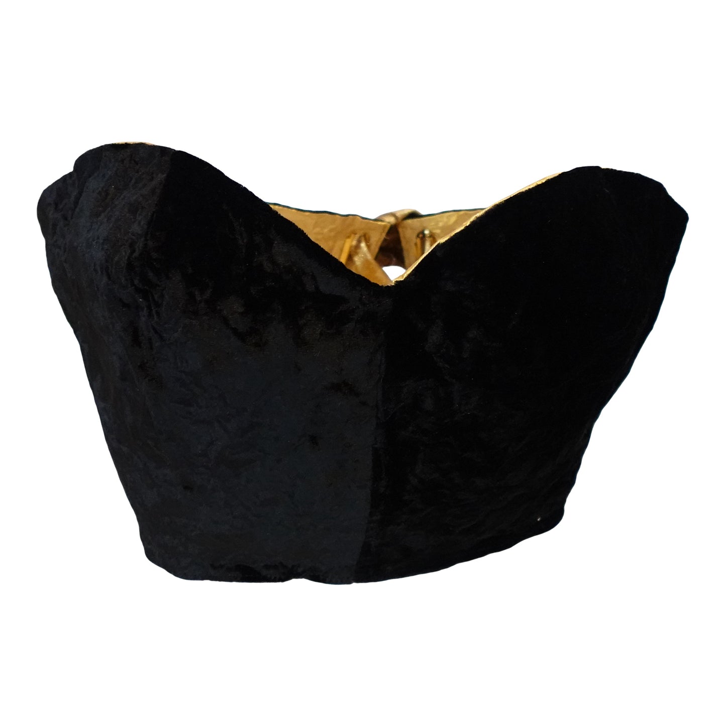 Morphy Bustier vest in Velvet and metallic silk shantung
