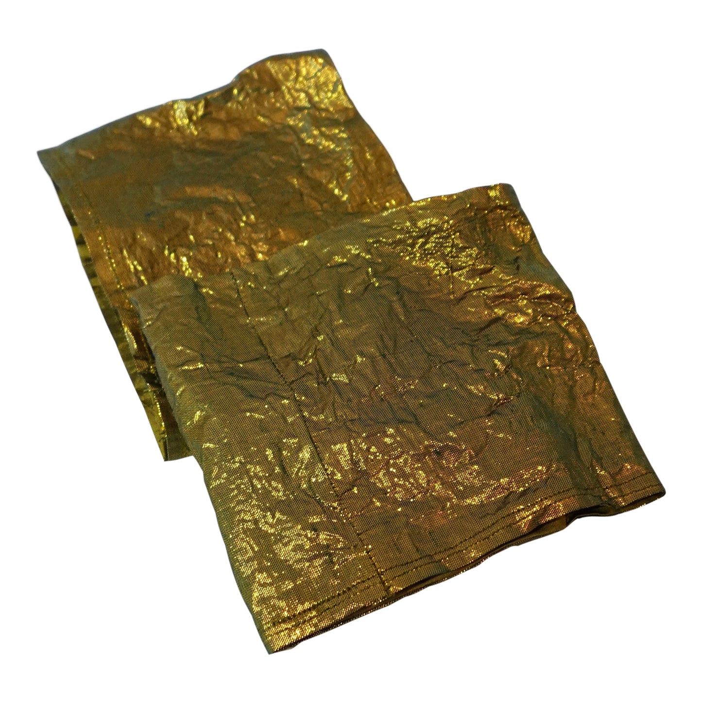 Morphy Metallic Old Gold Silk Wrist Cuff set of 2