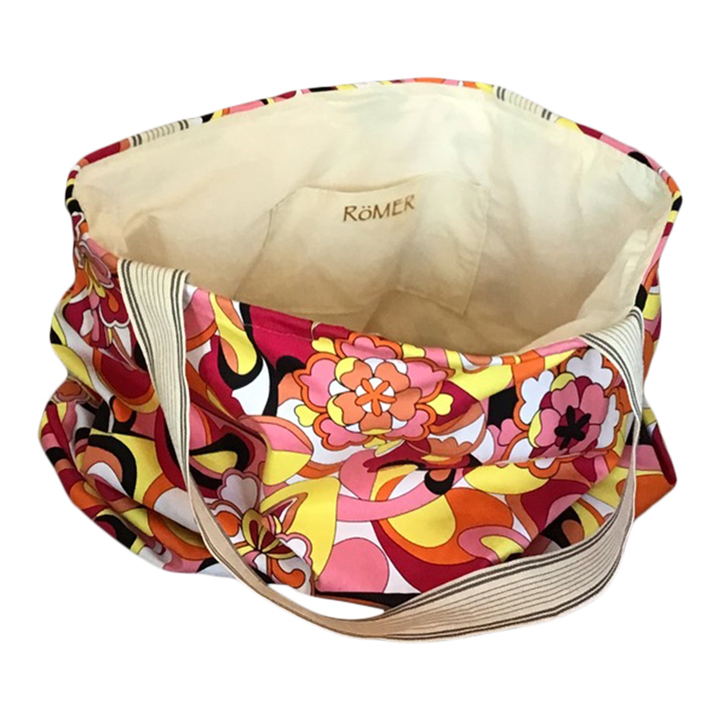 Tote bag in cotton Pucci-inspired print