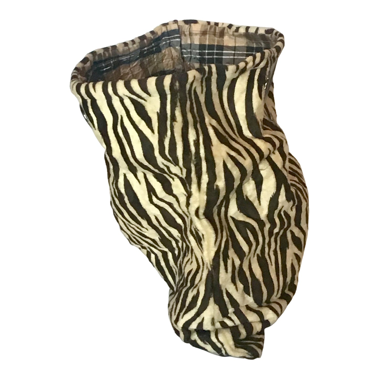 Morphy Zebra print Velvet & Tie Silk Handle Bag