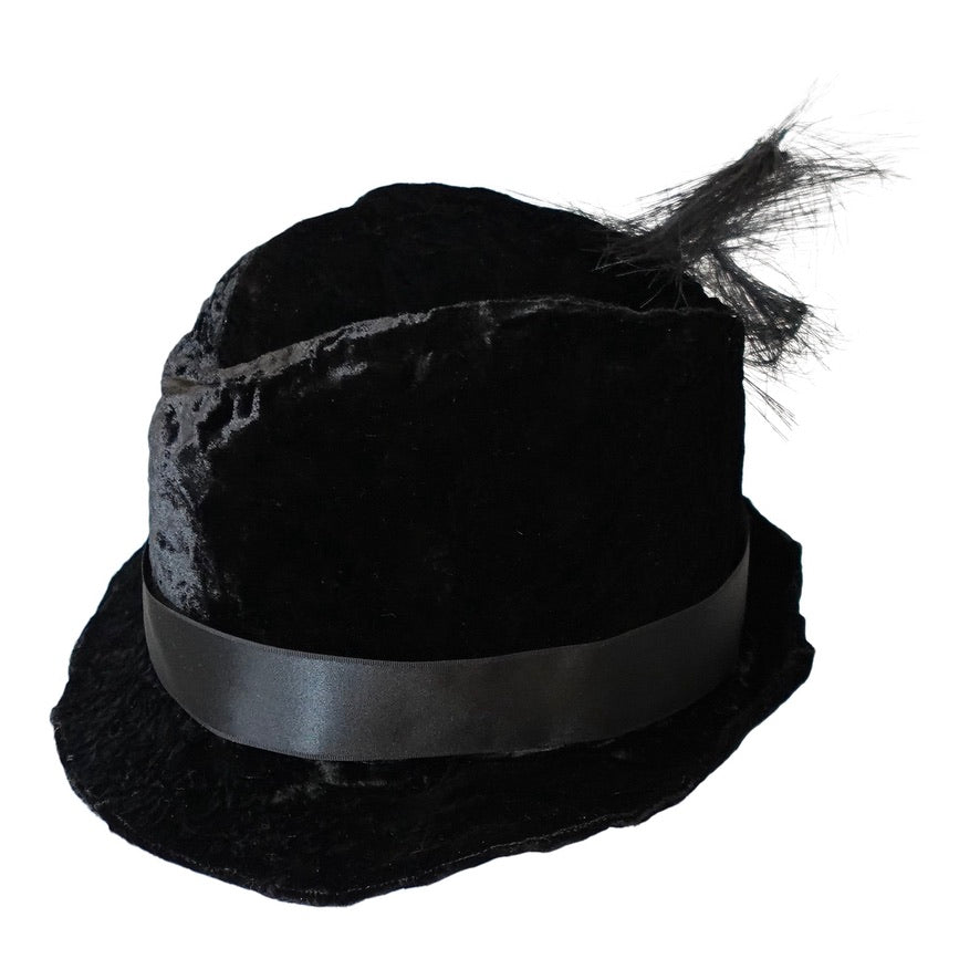 Morphy Moldable silk/ rayon velvet trilby fedora 22 1/2"