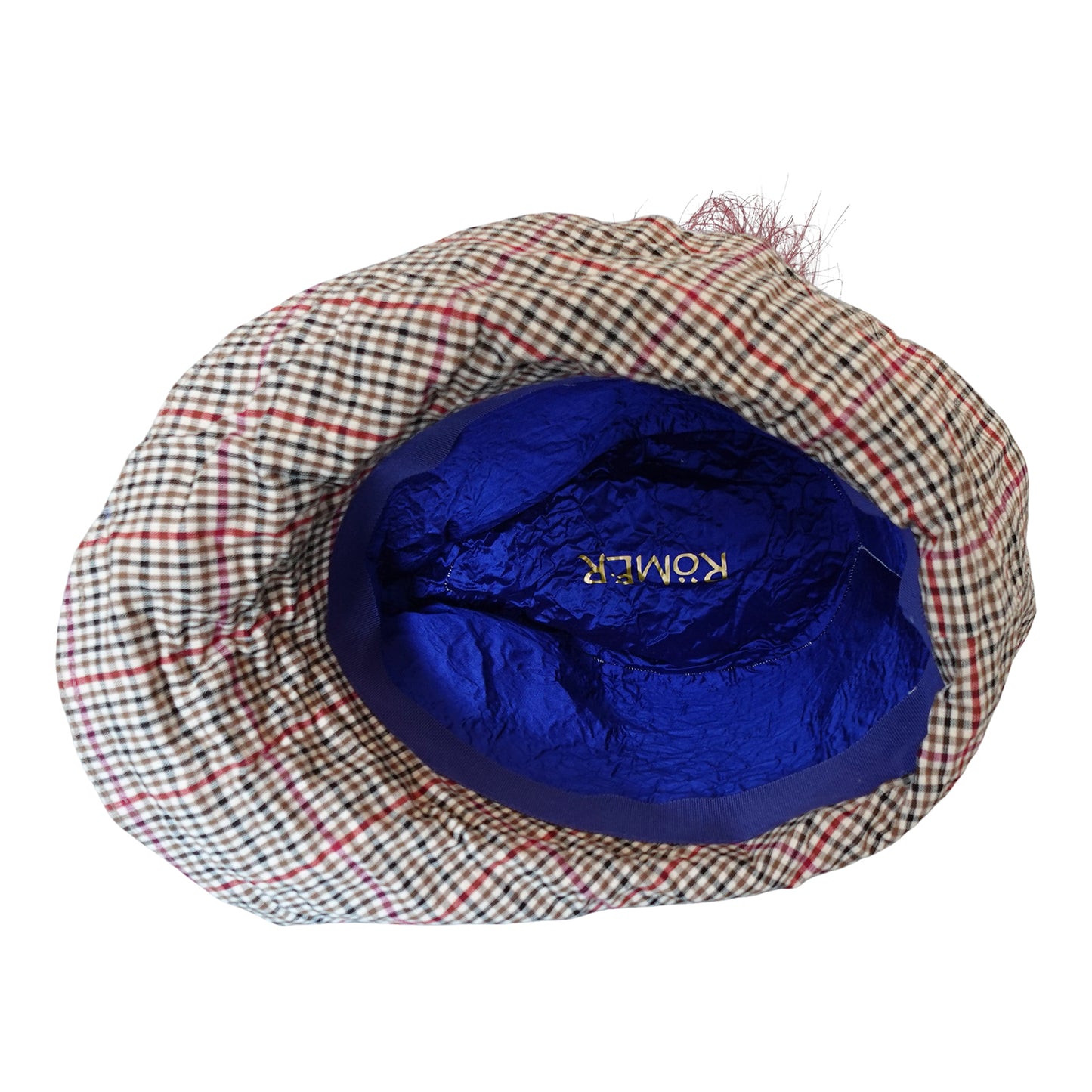 Morphy Moldable Plaid Deep Cuff Trilby fedora