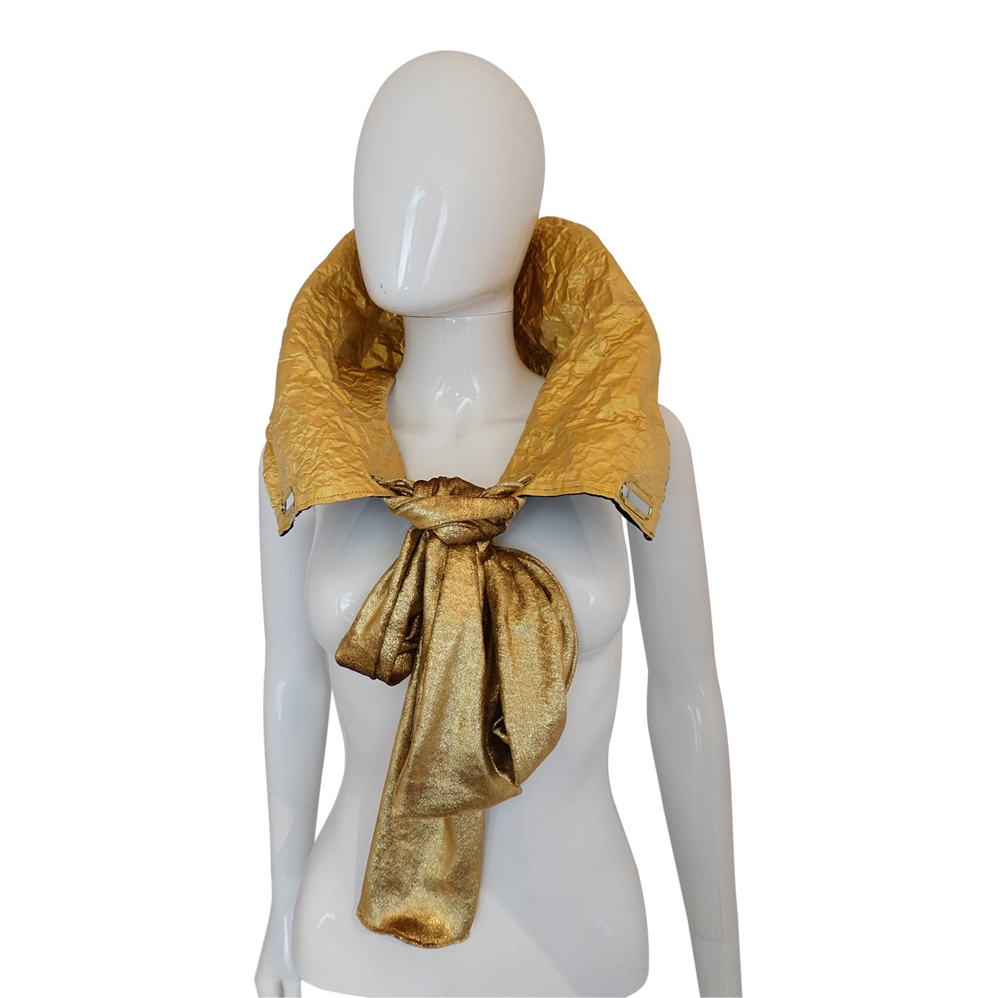 Morphy Bustier vest in Velvet and metallic silk shantung