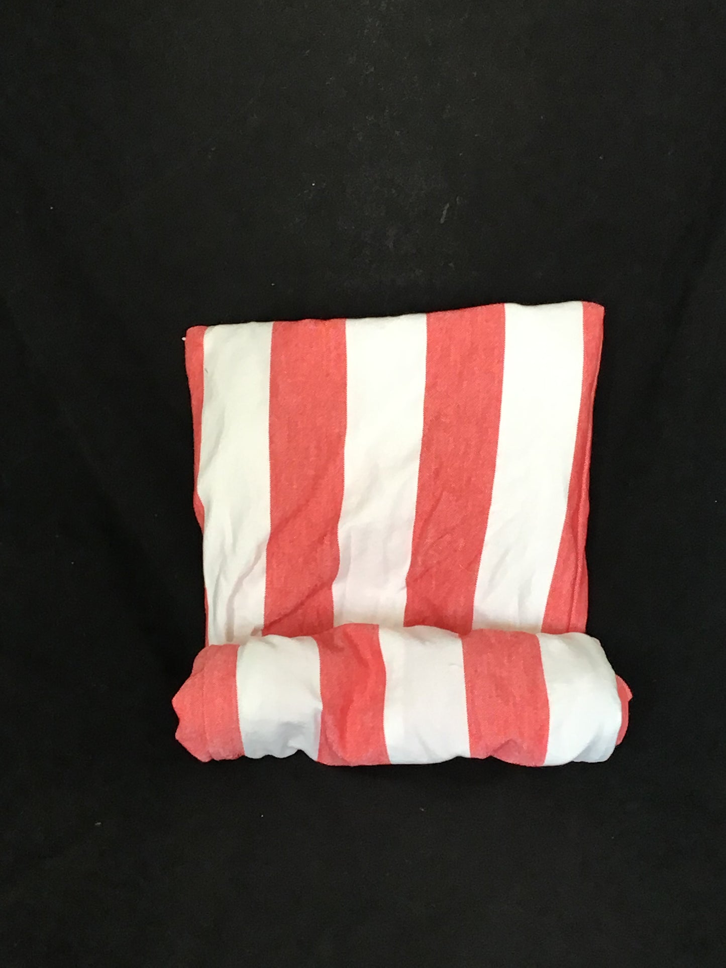 Caftan cotton cabana stripe in red & white