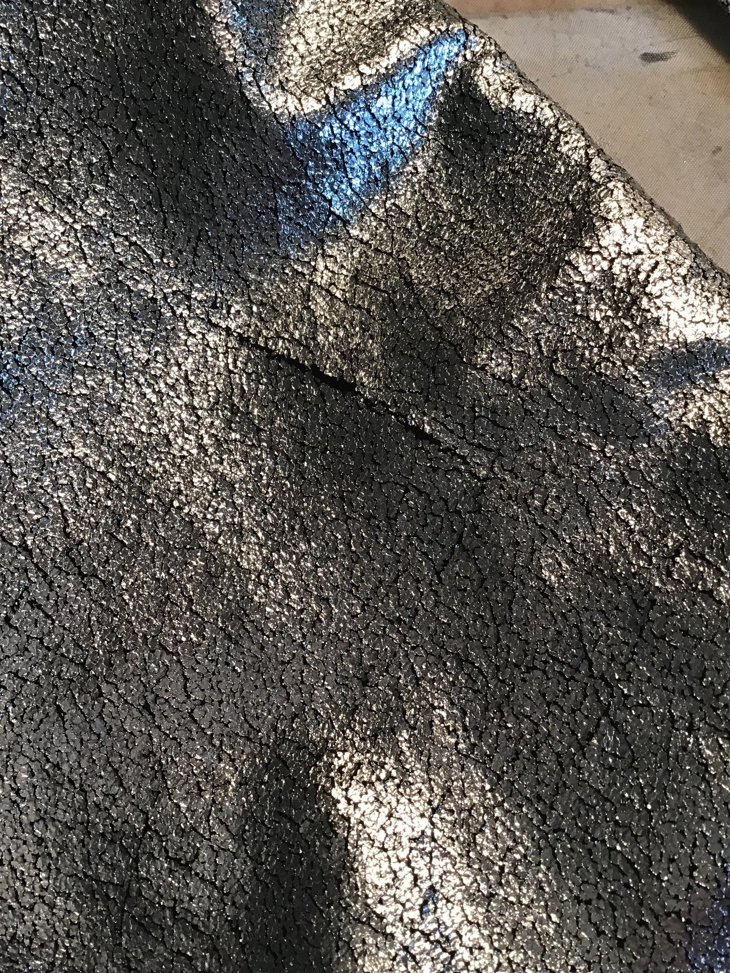 Slightly flawed Flocked Silver Metallic Twisturban®