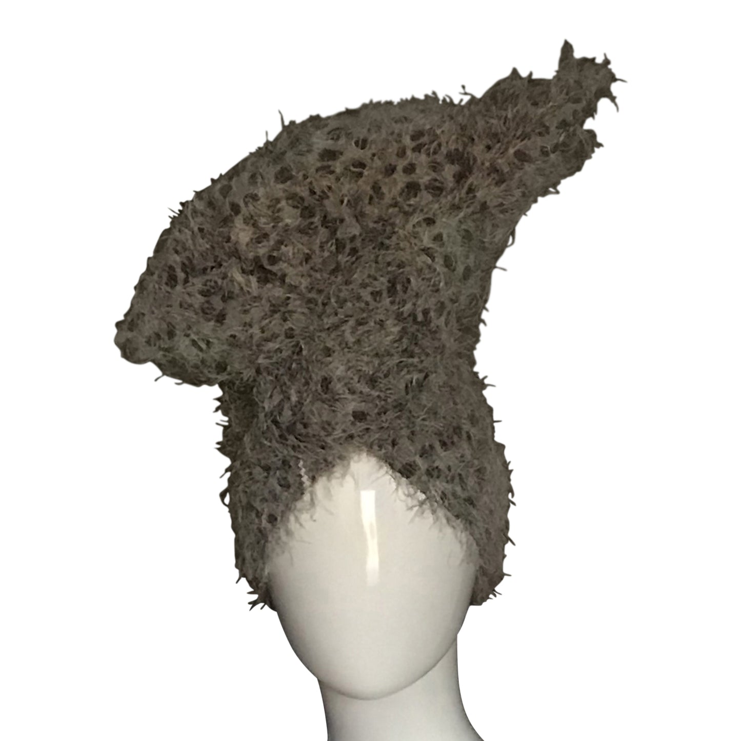 Eyelash grey leopard print Twisturban