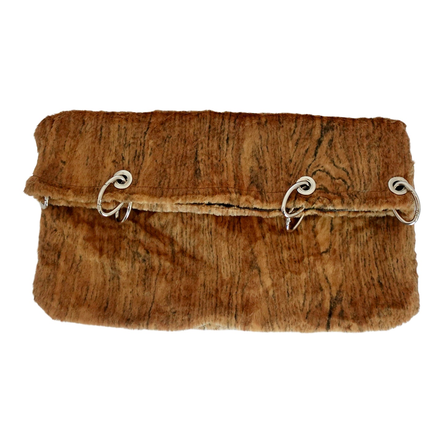 Morphy Trompe L'oeil Wood Grain Bag With Multi Convertible Handles & Silk Lining