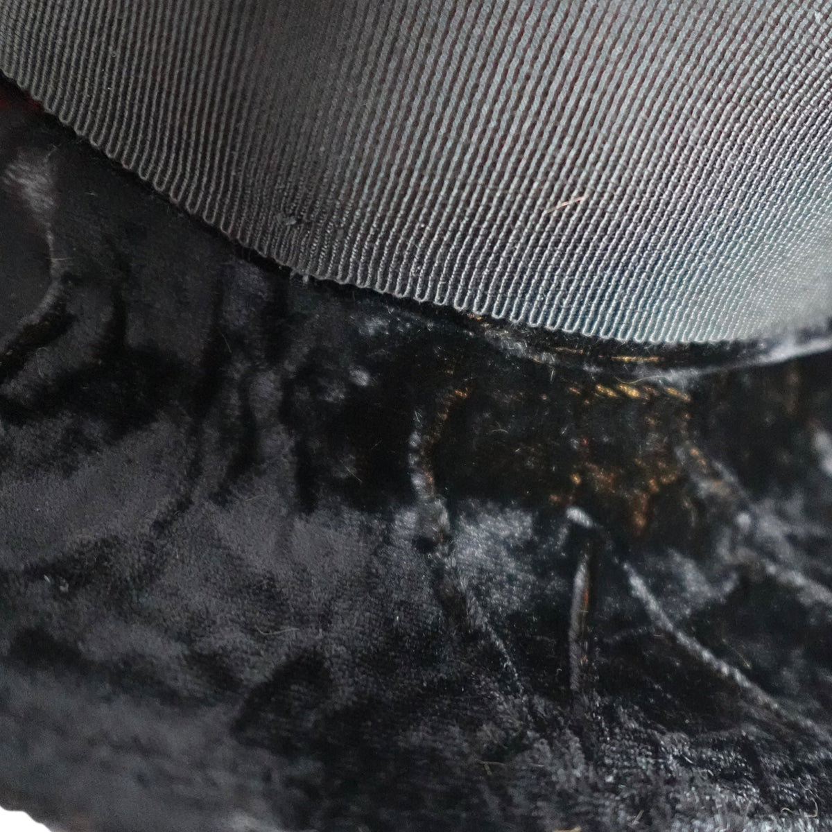 a close up of a black object