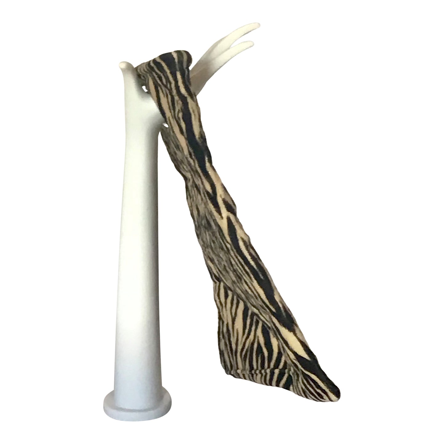 Morphy Zebra print Velvet & Tie Silk Handle Bag