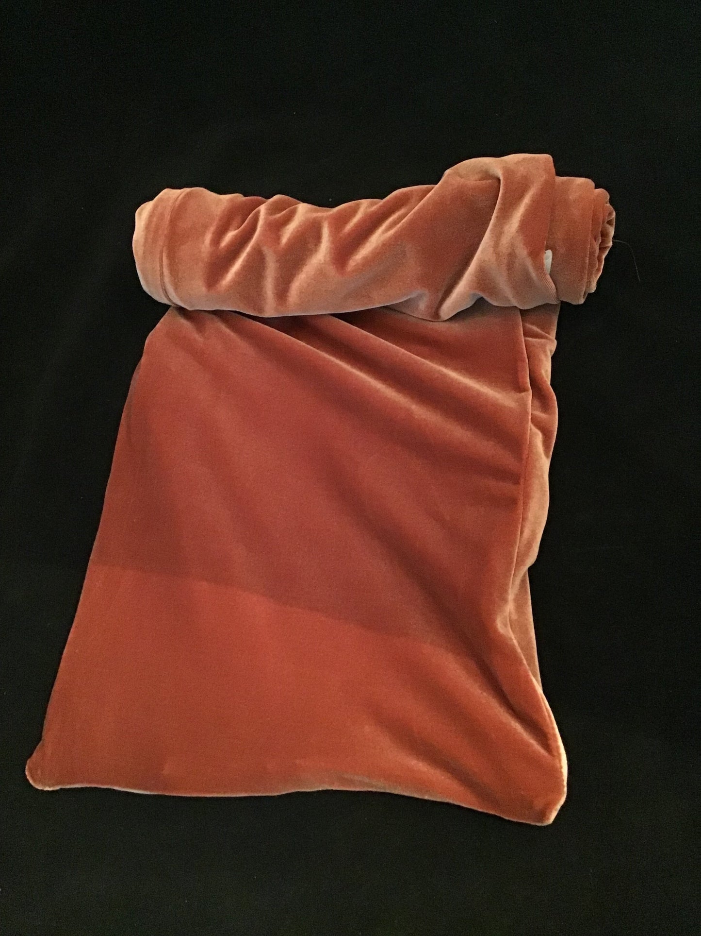 Stretch Velvet in Pumpkin slightly irregular