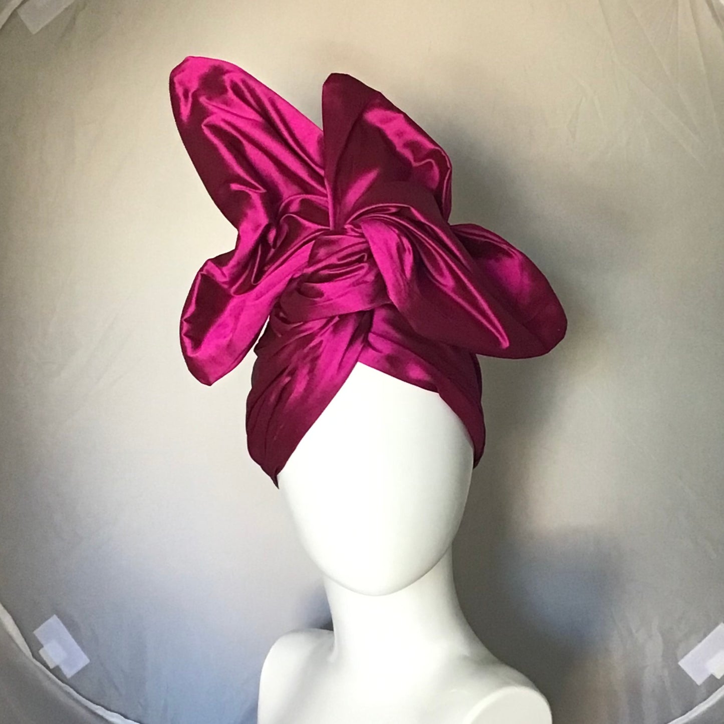 Silk shantung Orchid Pink slightly irregular