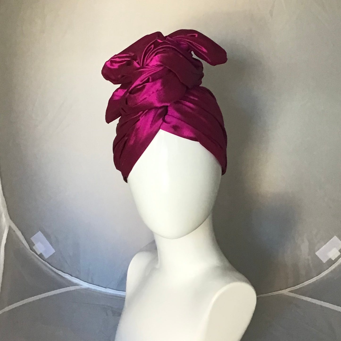 Silk shantung Orchid Pink slightly irregular