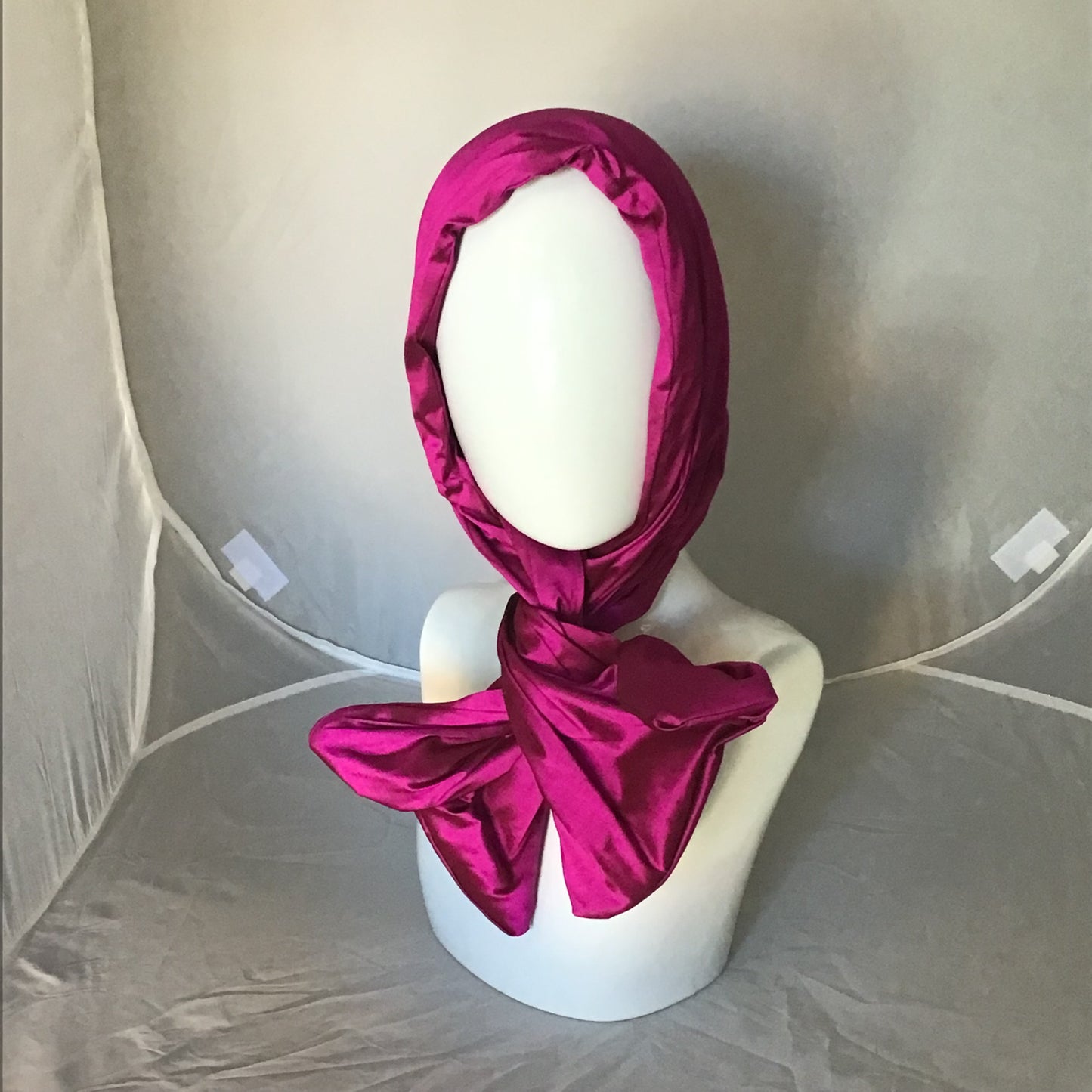 Silk shantung Orchid Pink slightly irregular