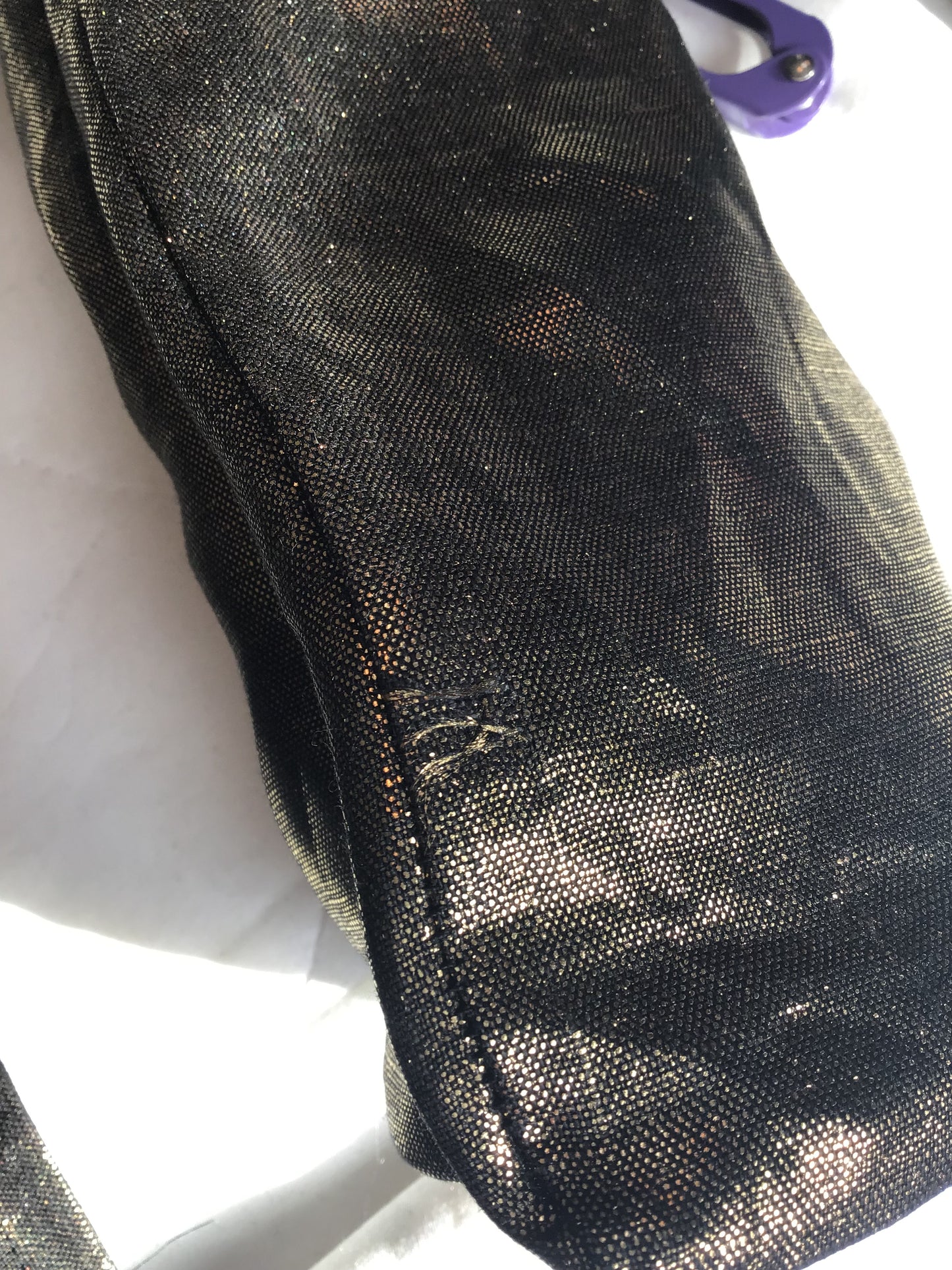 Linen Twisturban® in gold metallic- slightly irregular