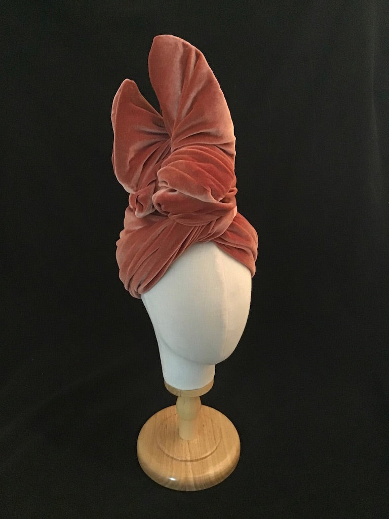 Stretch Velvet in Pumpkin slightly irregular