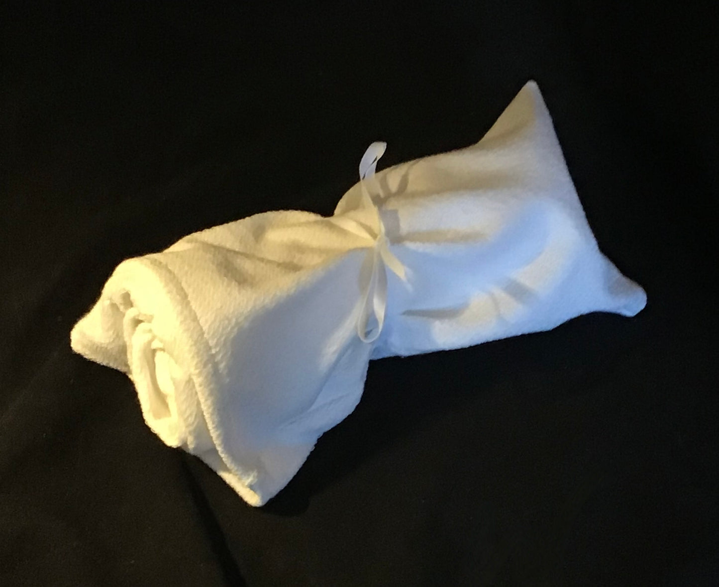 Cotton terry in white / slightly irregular