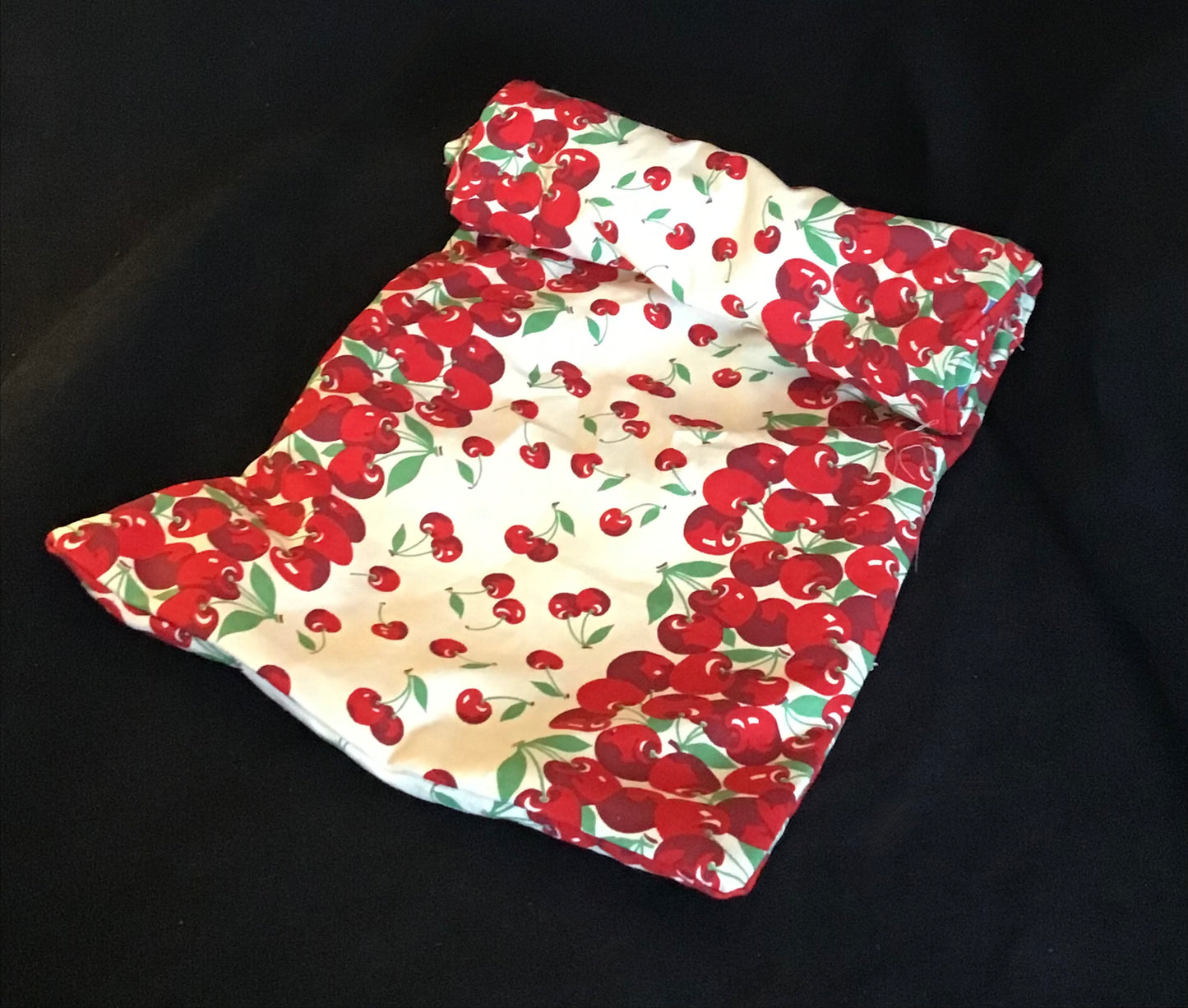 Caftan cotton print in retro cherry