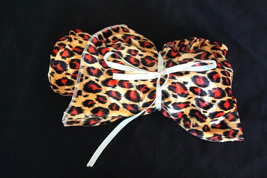 Bright Leopard velvet Twisturban