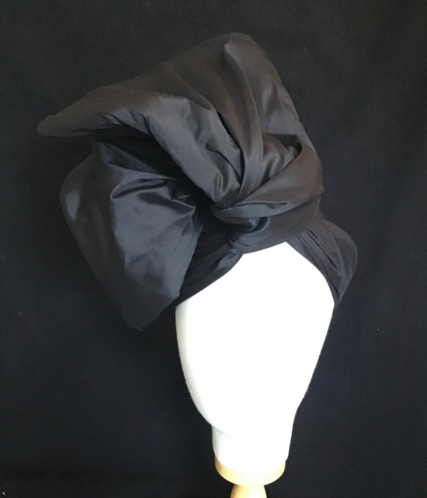 silk shantung in black