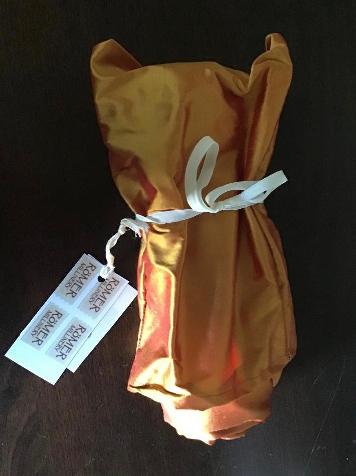 Silk shantung Twisturban® in Saffron #116