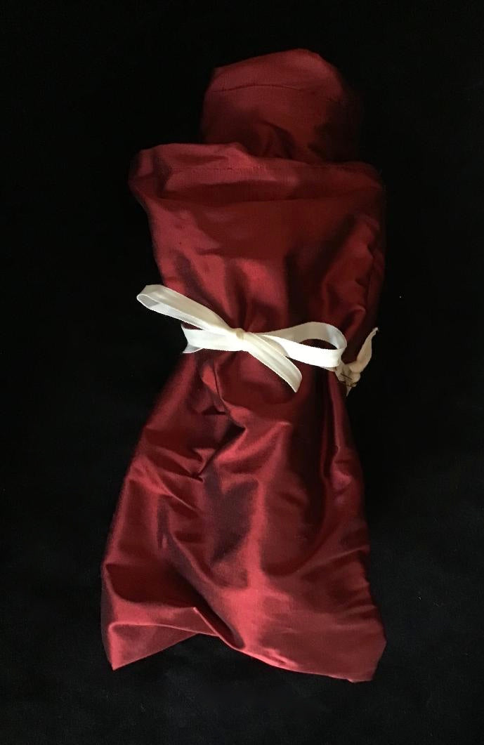 Red silk shantung Medium Twisturban® color 120