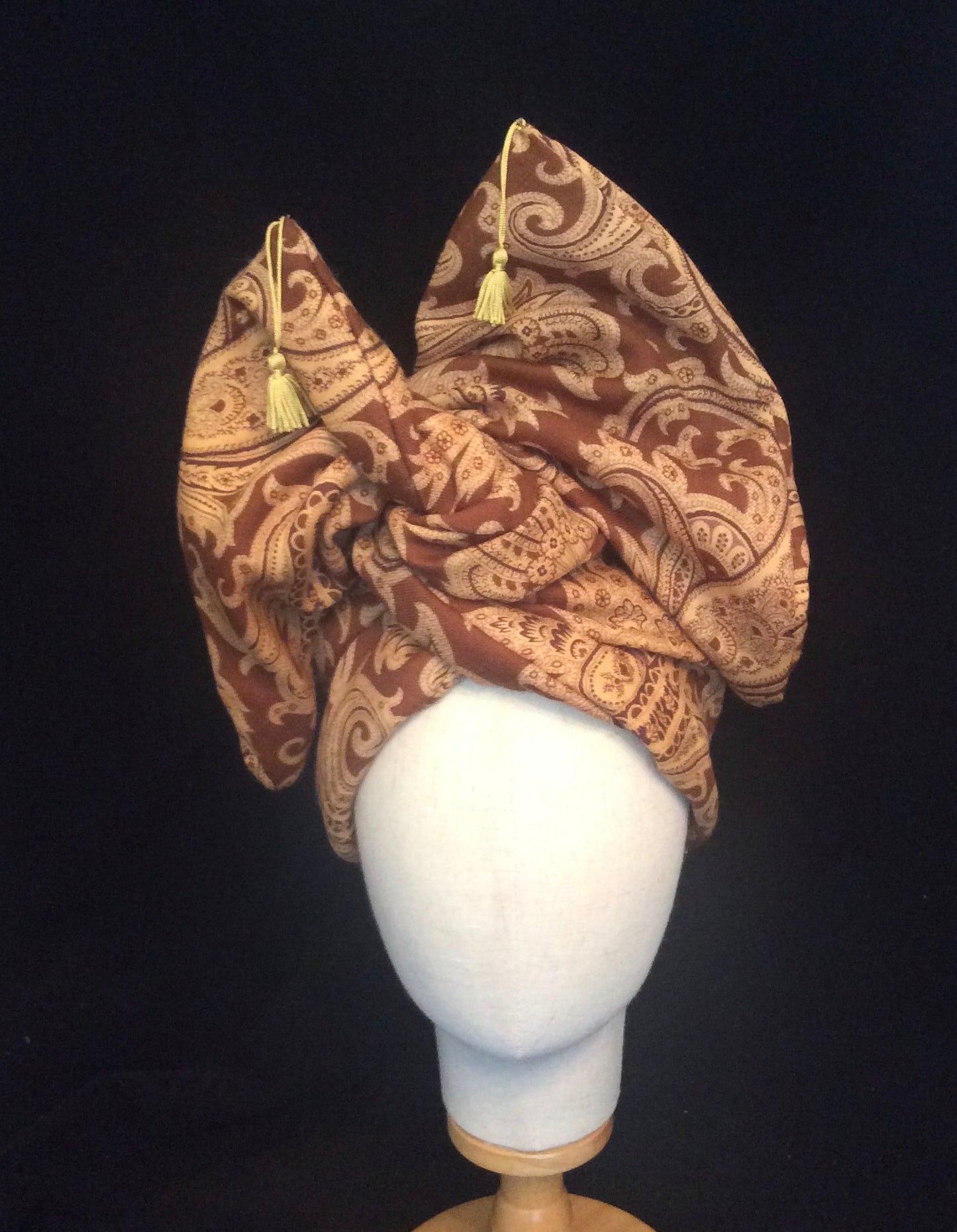 Medium Twisturban in Wool Challis