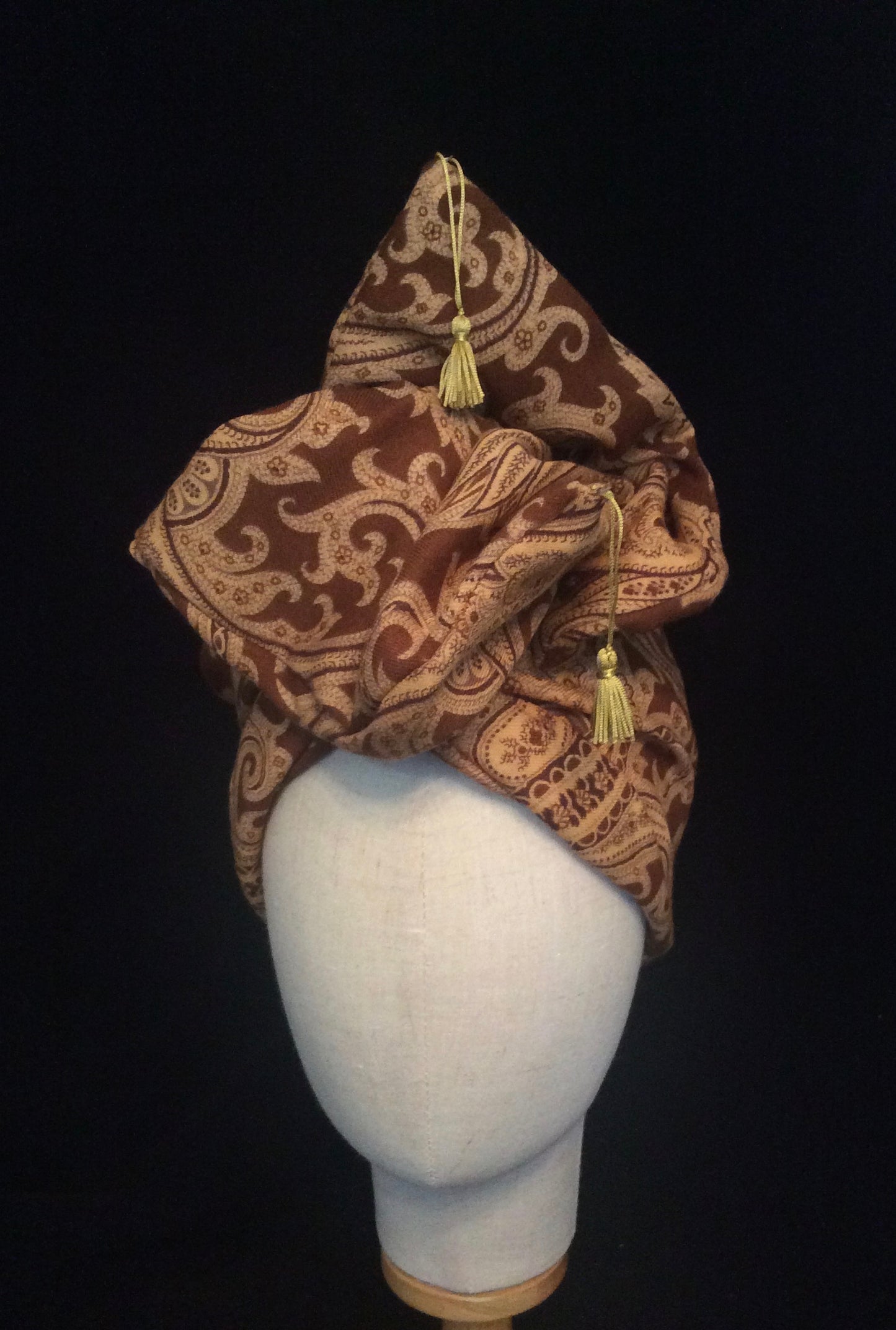 Medium Twisturban in Wool Challis