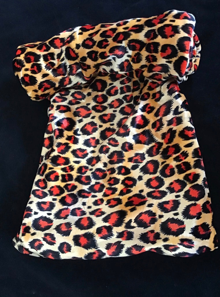 Bright Leopard velvet Twisturban