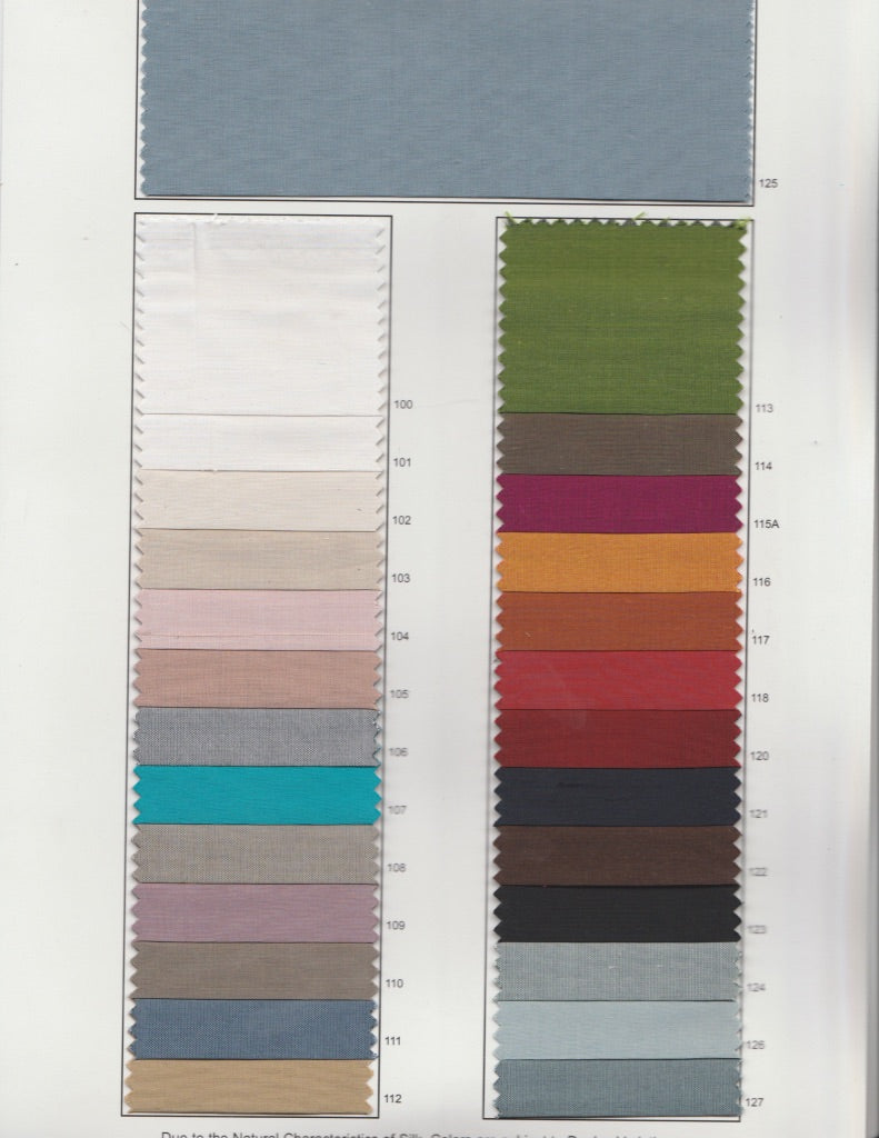 shantung color chart