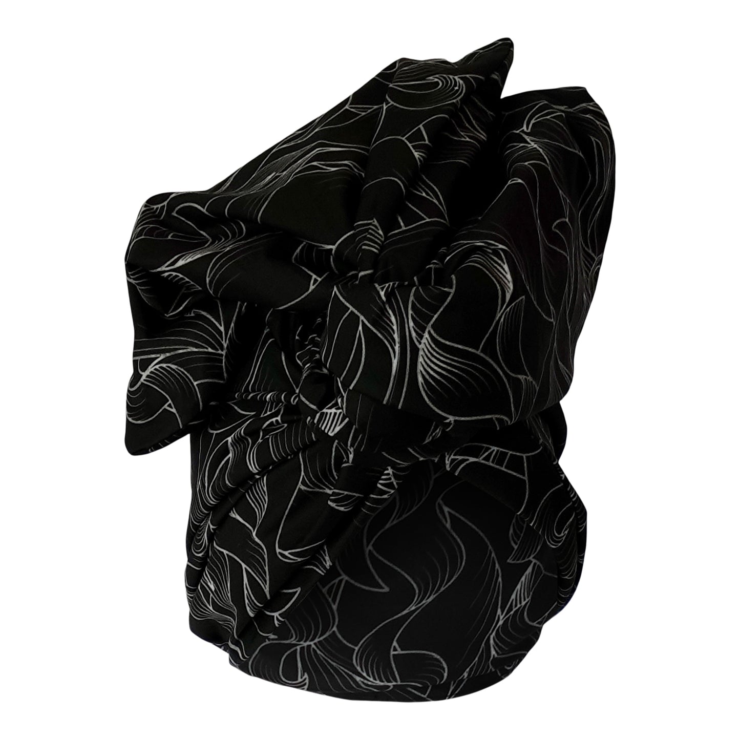 Twisturban® Turban in Faux Coiffure Black Curls