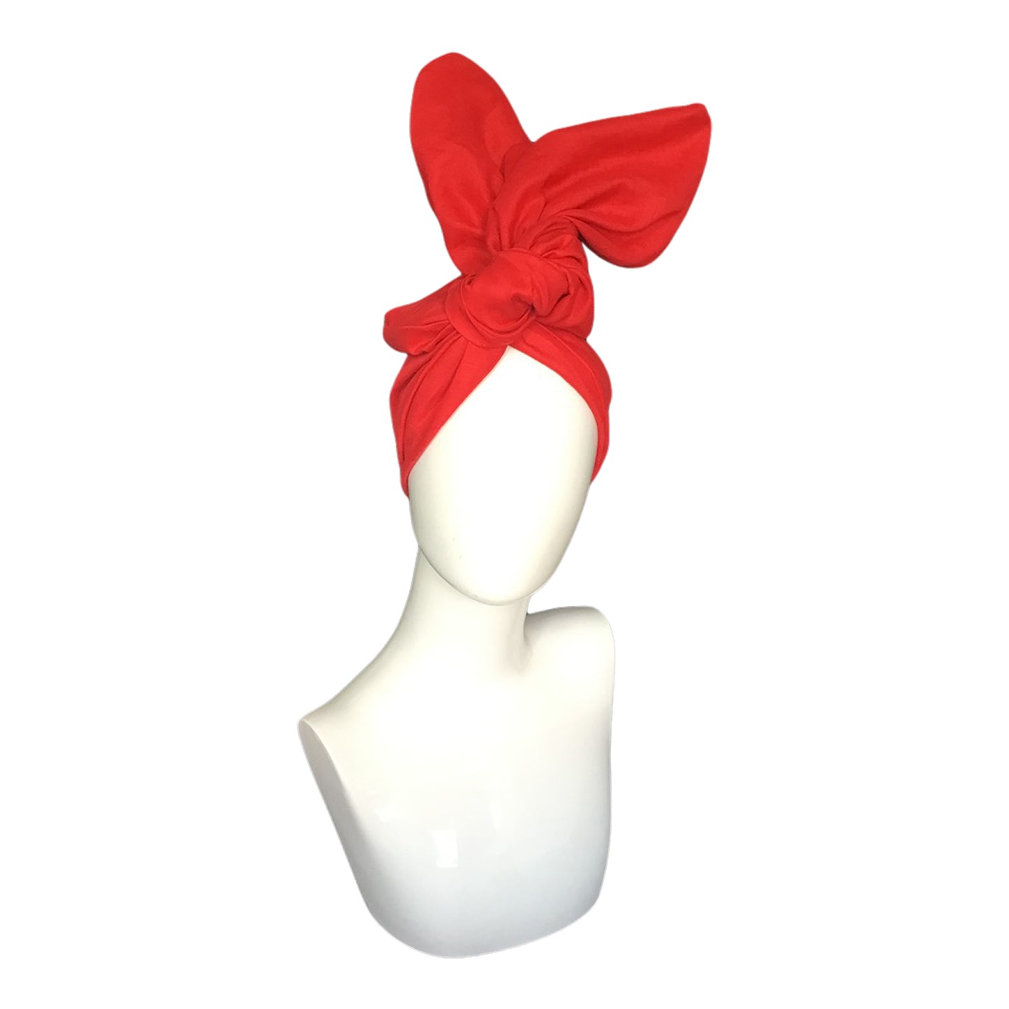 Twisturban in Red European Linen