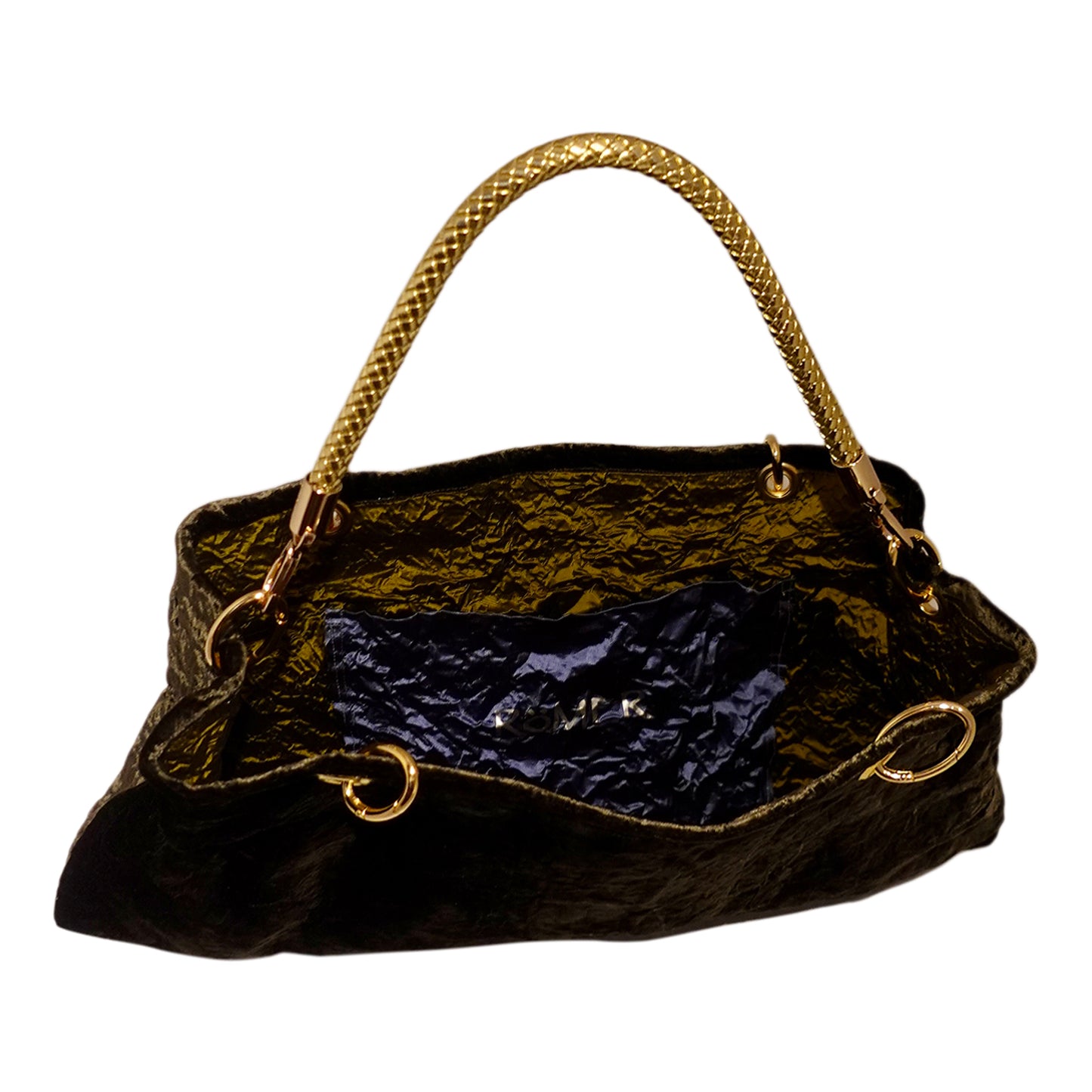 Morphy Velvet Bag With Multi Convertible Handles & Silk Lining