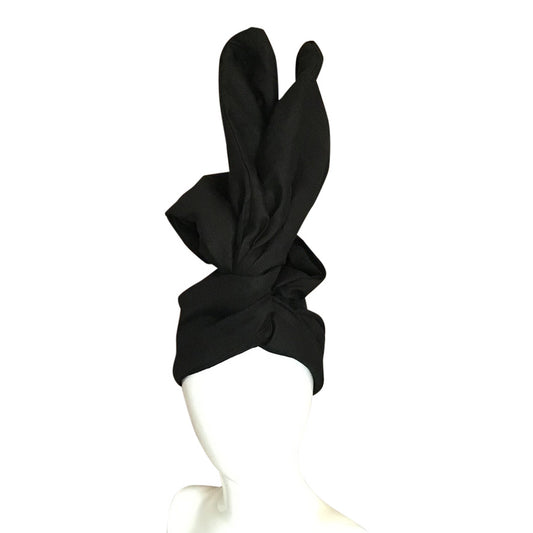 Linen Twisturban® Turban in Black