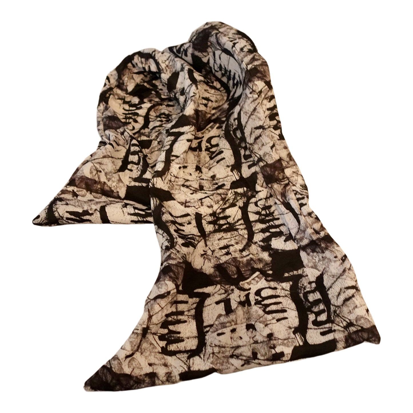 Twisturban® in Black & White Abstract print