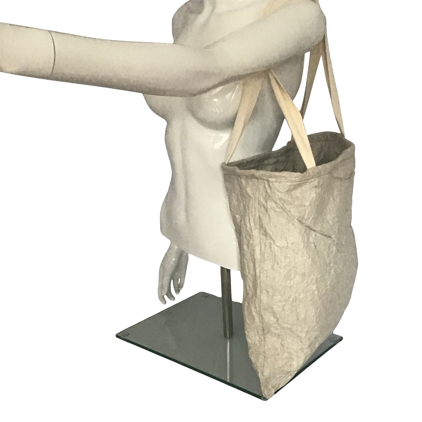 Morphy Oatmeal Linen Shopper Tote