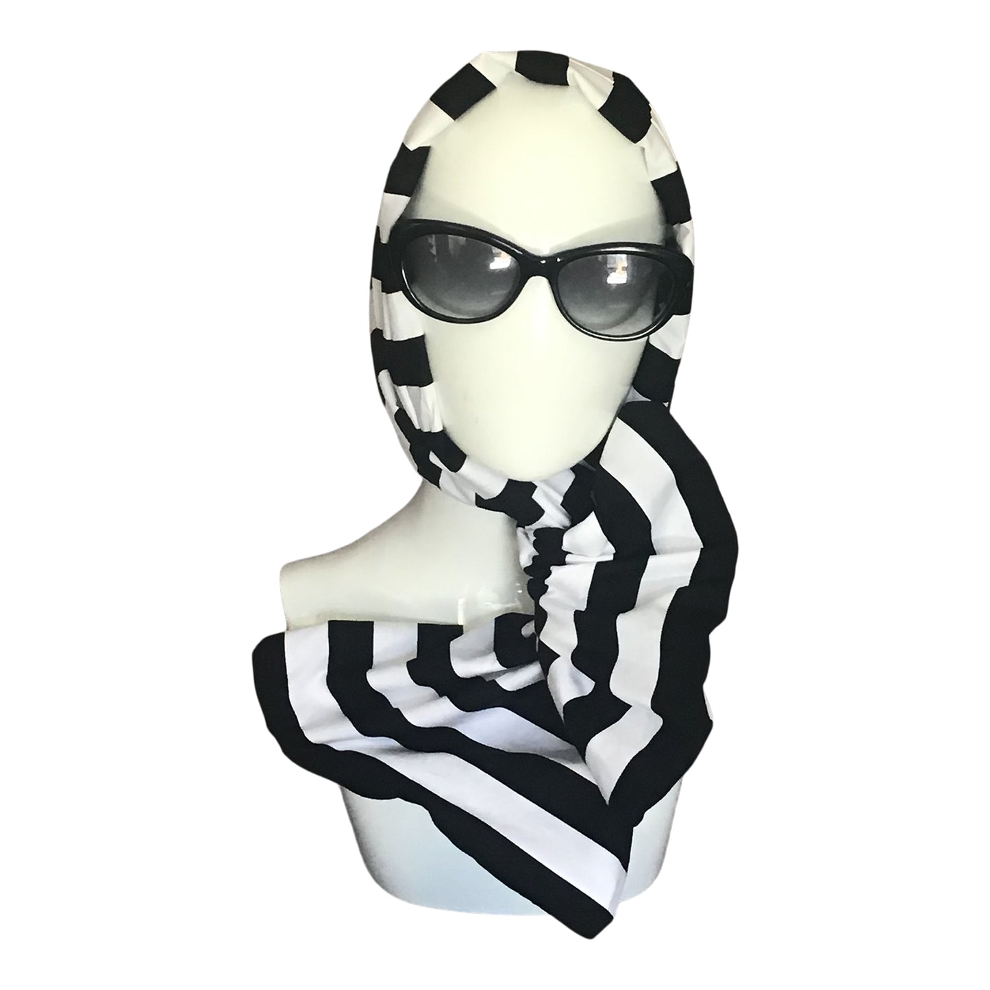 BOYCOTT AMAZON STRIPES! Cabana stripes in Black and White Cotton Shirting