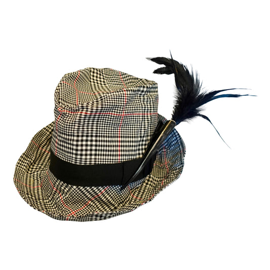 Morphy Moldable Plaid  Deep Cuff Trilby fedora