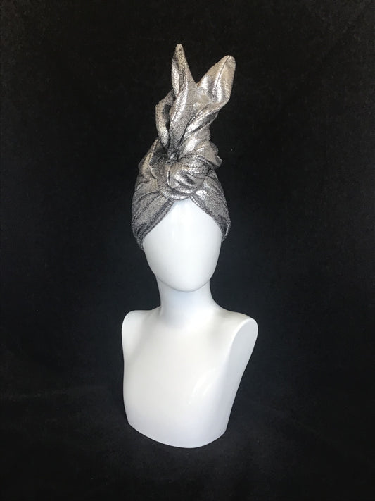 Flocked Silver Metallic Twisturban®