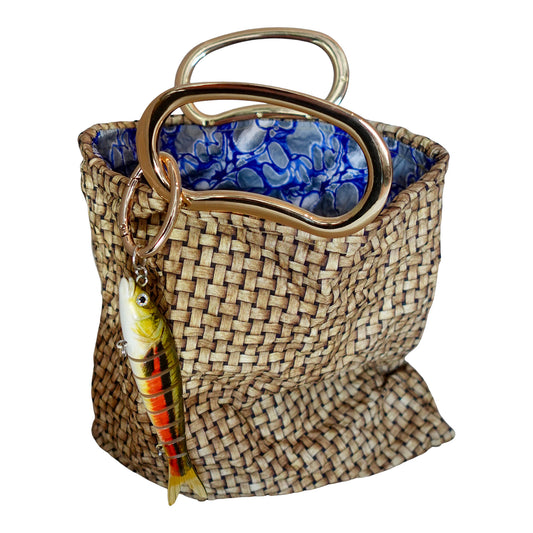 Morphy mini fishing panier with fish bag charm