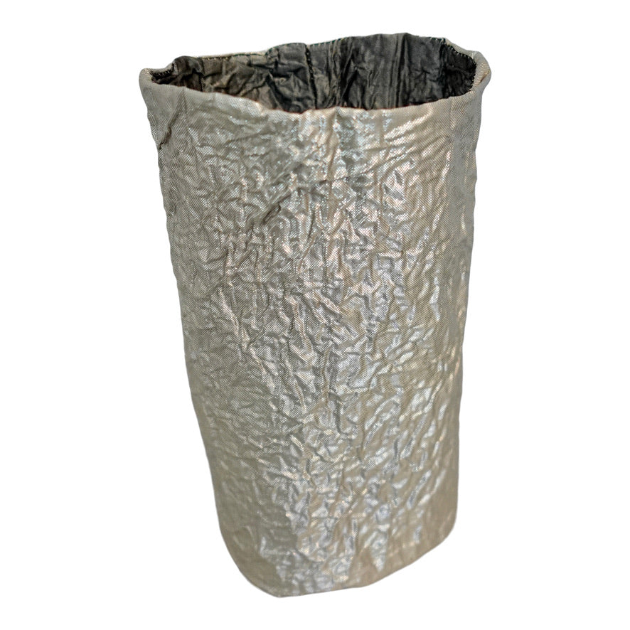 Morphy Metallic silver silk wrist cuff