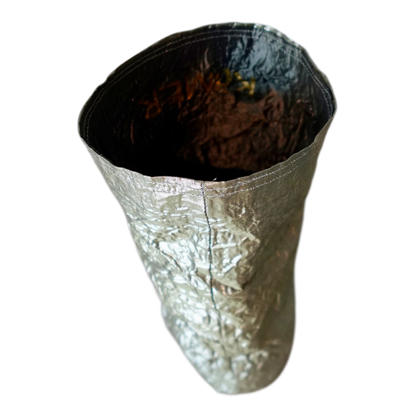 Morphy Metallic Silver Silk Wrist Cuff Extra Long